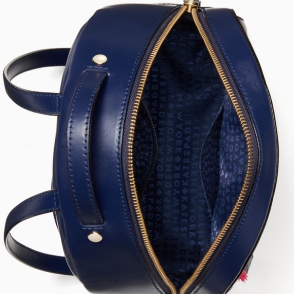 Kate Spade New York Sammi Navy Blue Camel Backpack - Picture 8 of 16